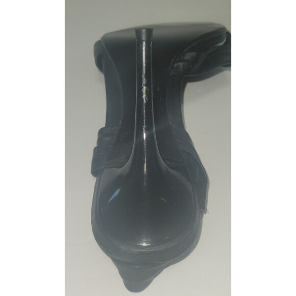 Aldo Womens Stilettos Black Leather Strappy Knot Heels Size 7.5 (38) No Box - Picture 8 of 16